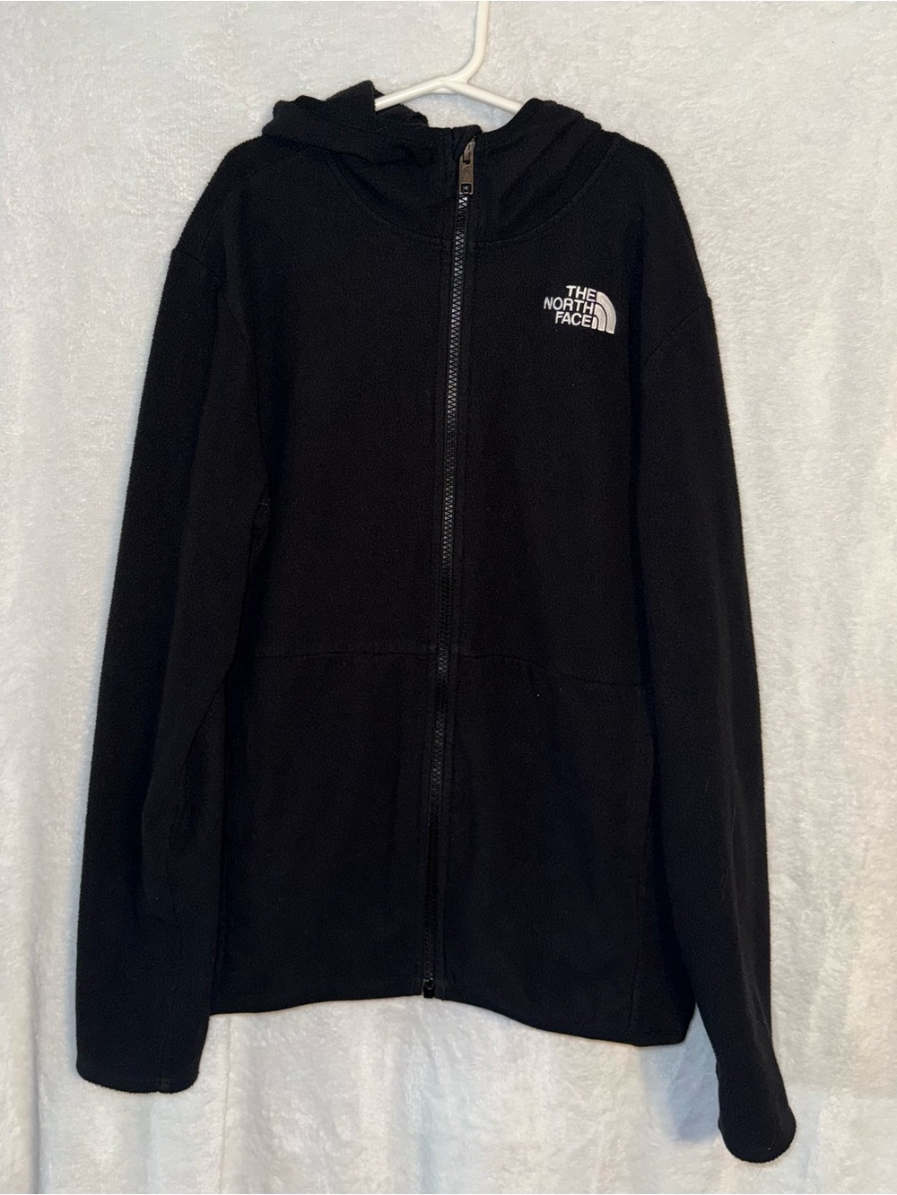 The North Face size XL Black Full-Zip Fleece Hoodie